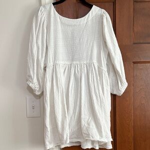 Free People White Mini Dress